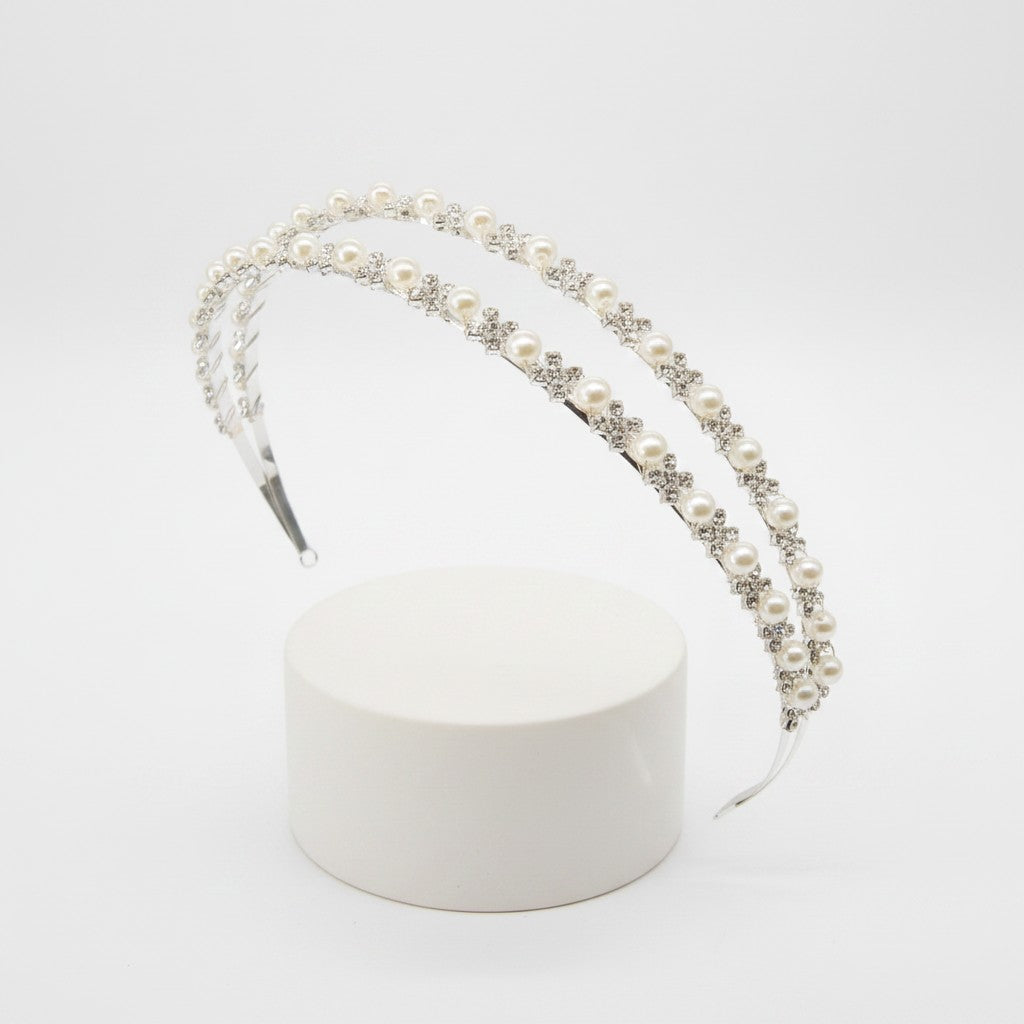 ATHENA COLLECTION - DAINTY DIVA HEADBAND - AHB91 SILVER