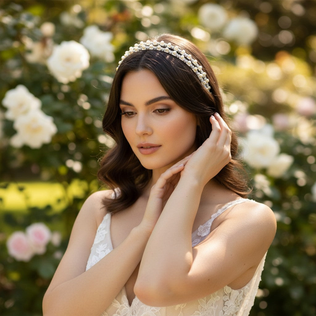 ATHENA COLLECTION - DAINTY DIVA HEADBAND - AHB91 SILVER