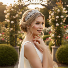 CUBIC ZIRCONIA COLLECTION - BEDAZZLE STARLET HEADPIECE - AHB88