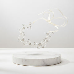 ATHENA COLLECTION - LUSH CRYSTAL HAIR VINE-  HP191 SILVER