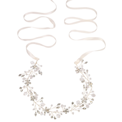 ATHENA COLLECTION - LUSH CRYSTAL HAIR VINE-  HP191 SILVER