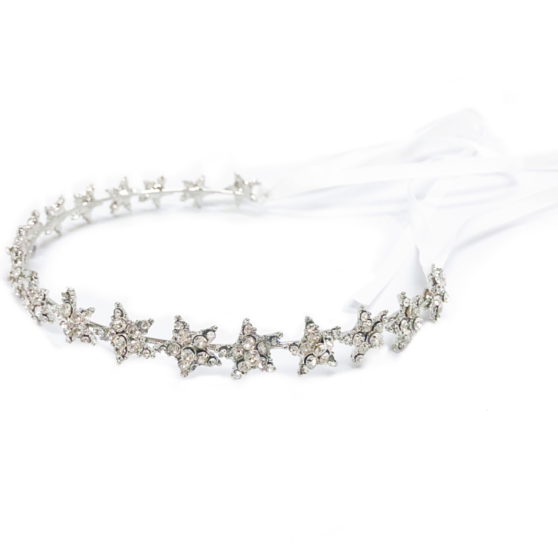 ATHENA COLLECTION - CRYSTAL STAR VINE - HP193 SILVER