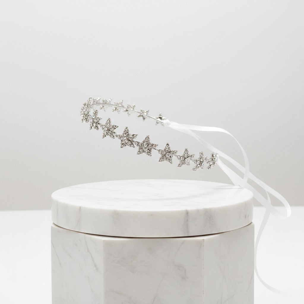 ATHENA COLLECTION - CRYSTAL STAR VINE - HP193 SILVER