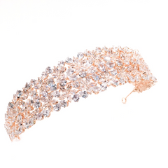 CUBIC ZIRCONIA COLLECTION - EXQUISITE STARLET HEADBAND - -AHB93 ROSE GOLD