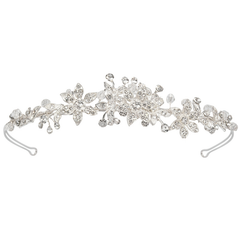 ATHENA COLLECTION - PRETTY CHIC HEADBAND - SILVER AHB104