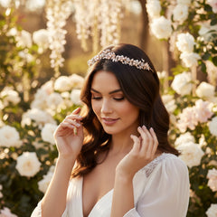 ATHENA COLLECTION - VINTAGE VINE HEADBAND - AHB101 ROSE GOLD