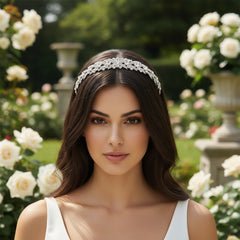 ATHENA COLLECTION - CRYSTAL SPARKLE HEADBAND - AHB100 SILVER