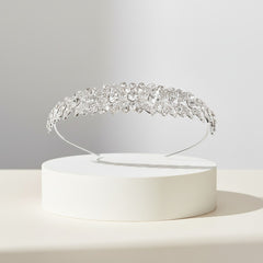 ATHENA COLLECTION - CRYSTAL SPARKLE HEADBAND - AHB100 SILVER