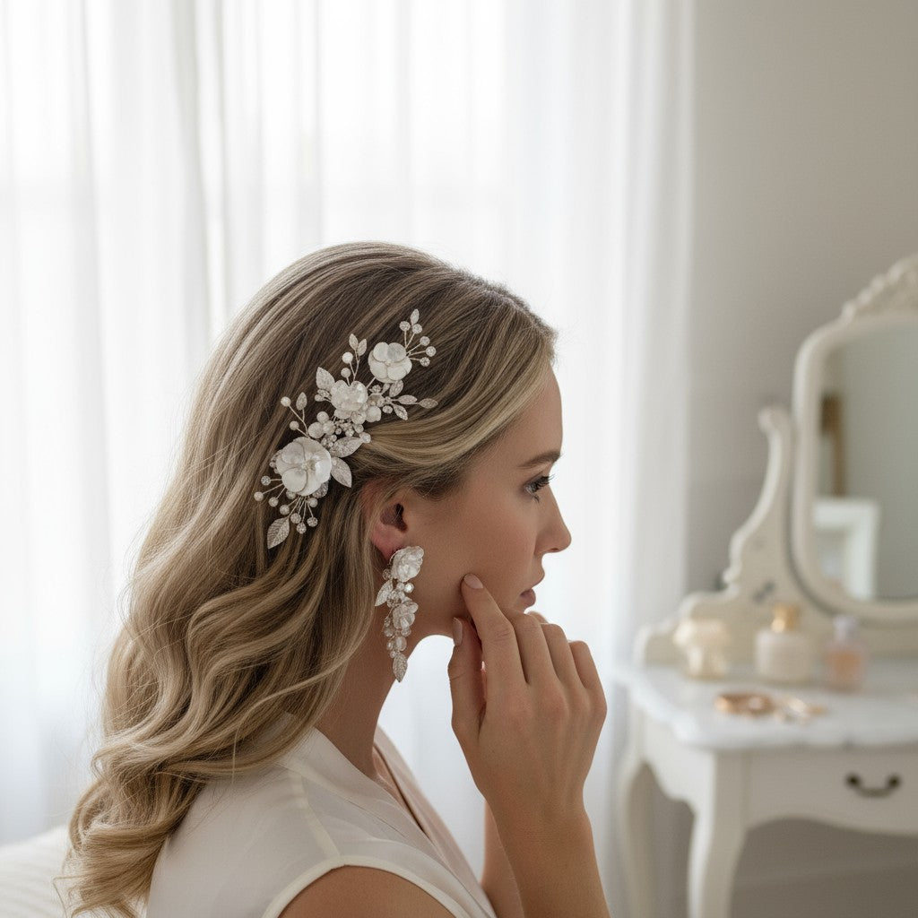 ATHENA COLLECTION - MATCHING CLIP AND EARRING SET - (C1)