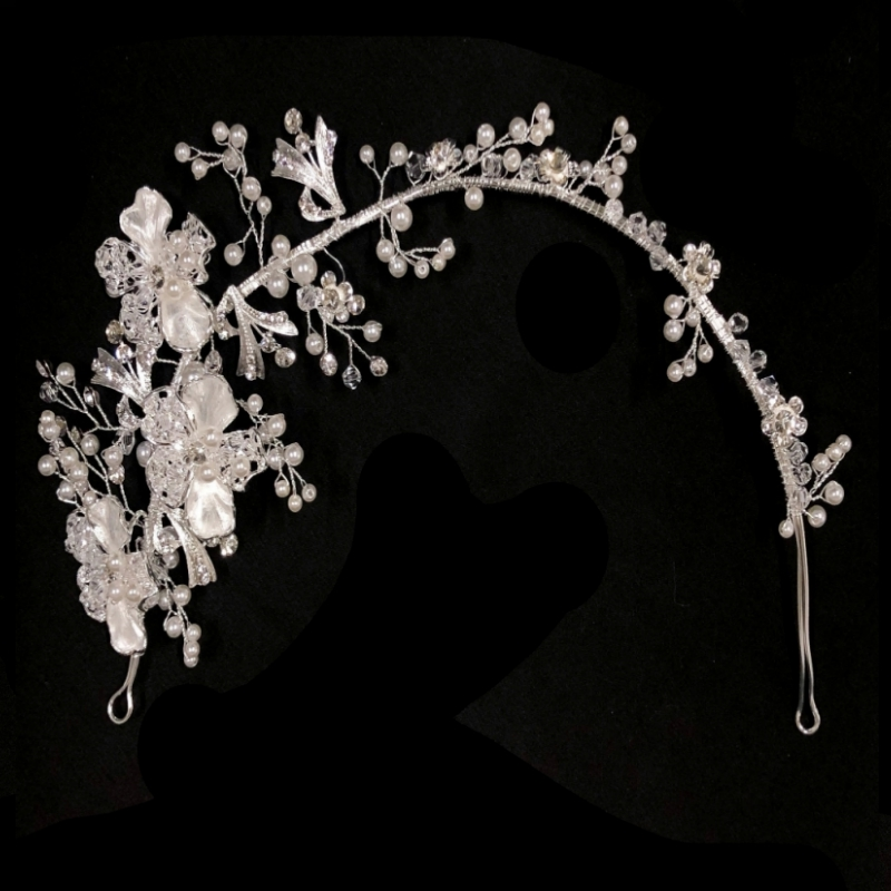 ATHENA COLLECTION - FLORAL ENCHANTMENT VINE - HP195 SILVER