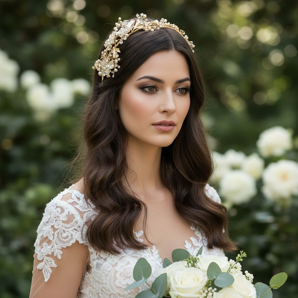 ATHENA COLLECTION - FLORAL ENCHANTMENT VINE - HP195 SILVE GOLD