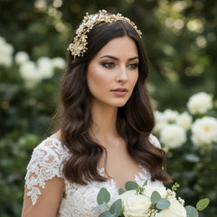 ATHENA COLLECTION - FLORAL ENCHANTMENT VINE - HP195 SILVE GOLD