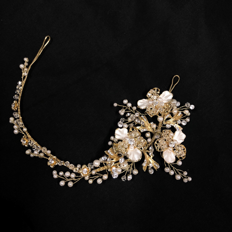 ATHENA COLLECTION - FLORAL ENCHANTMENT VINE - HP195 SILVE GOLD