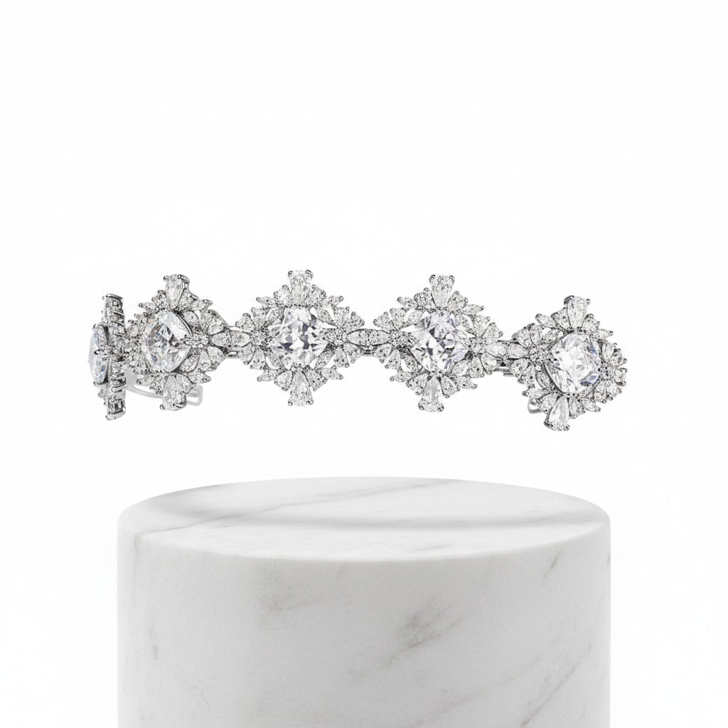 CUBIC ZIRCONIA COLLECTION - LUXE OPULENCE HAIR CLIP - CLIP761