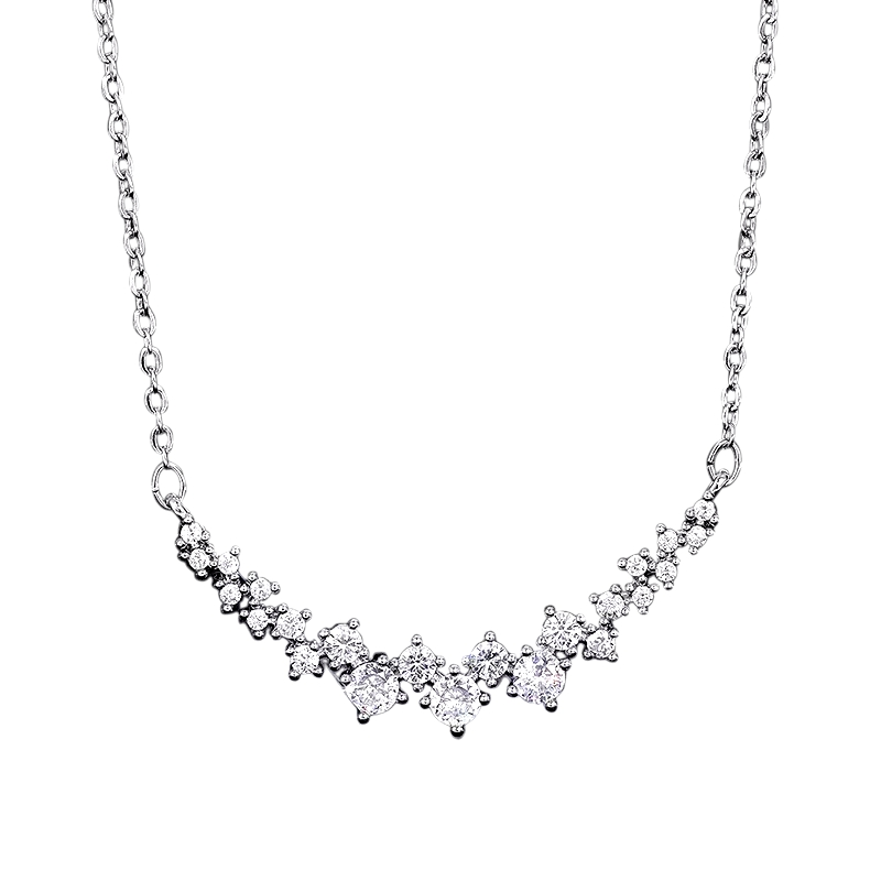 CUBIC ZIRCONIA COLLECTION - CRYSTAL ELEGANCE NECKLACE - CZNK148