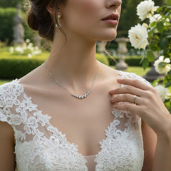 CUBIC ZIRCONIA COLLECTION - CRYSTAL ELEGANCE NECKLACE - CZNK148