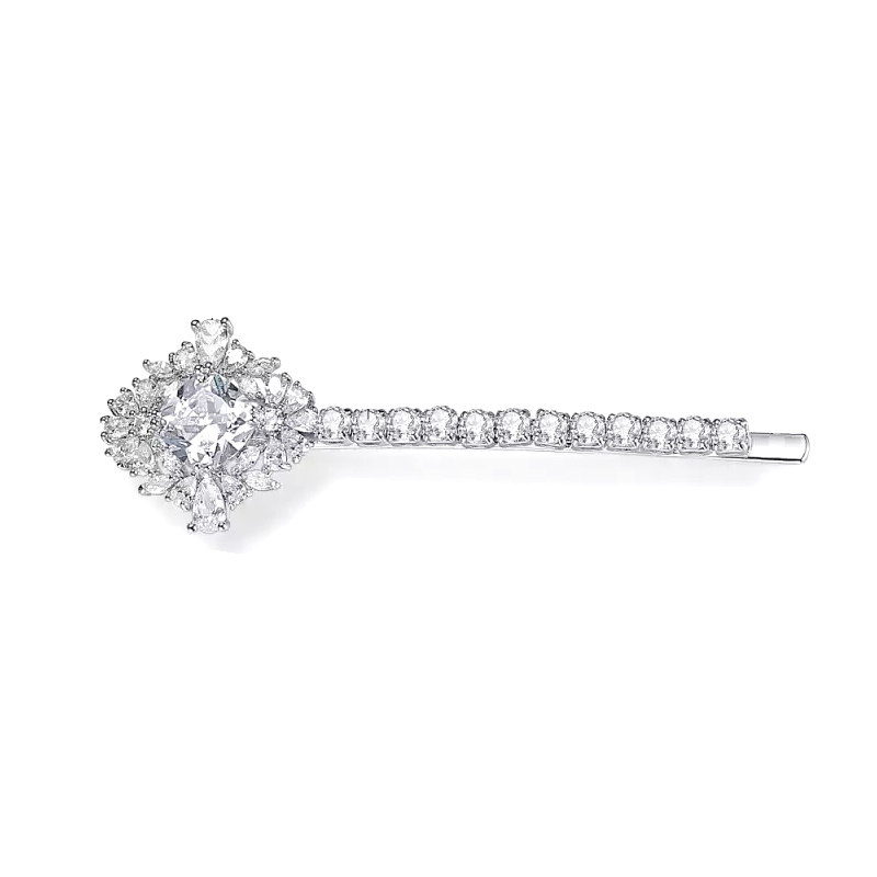 CUBIC ZIRCONIA COLLECTION - GLITZY GLAM HAIR CLIP - CLIP763