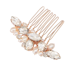 ATHENA COLLECTION - PRETTY PETITE HAIR COMB - HC224 ROSE GOLD