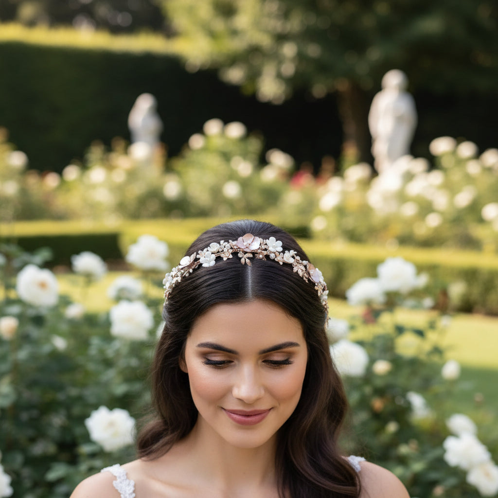 ATHENA COLLECTION - LUXE HEADBAND - AHB96 PINK BLUSH