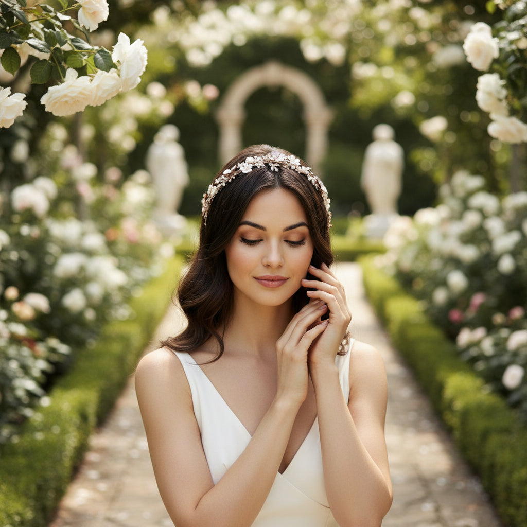 ATHENA COLLECTION - LUXE HEADBAND - AHB96 PINK BLUSH