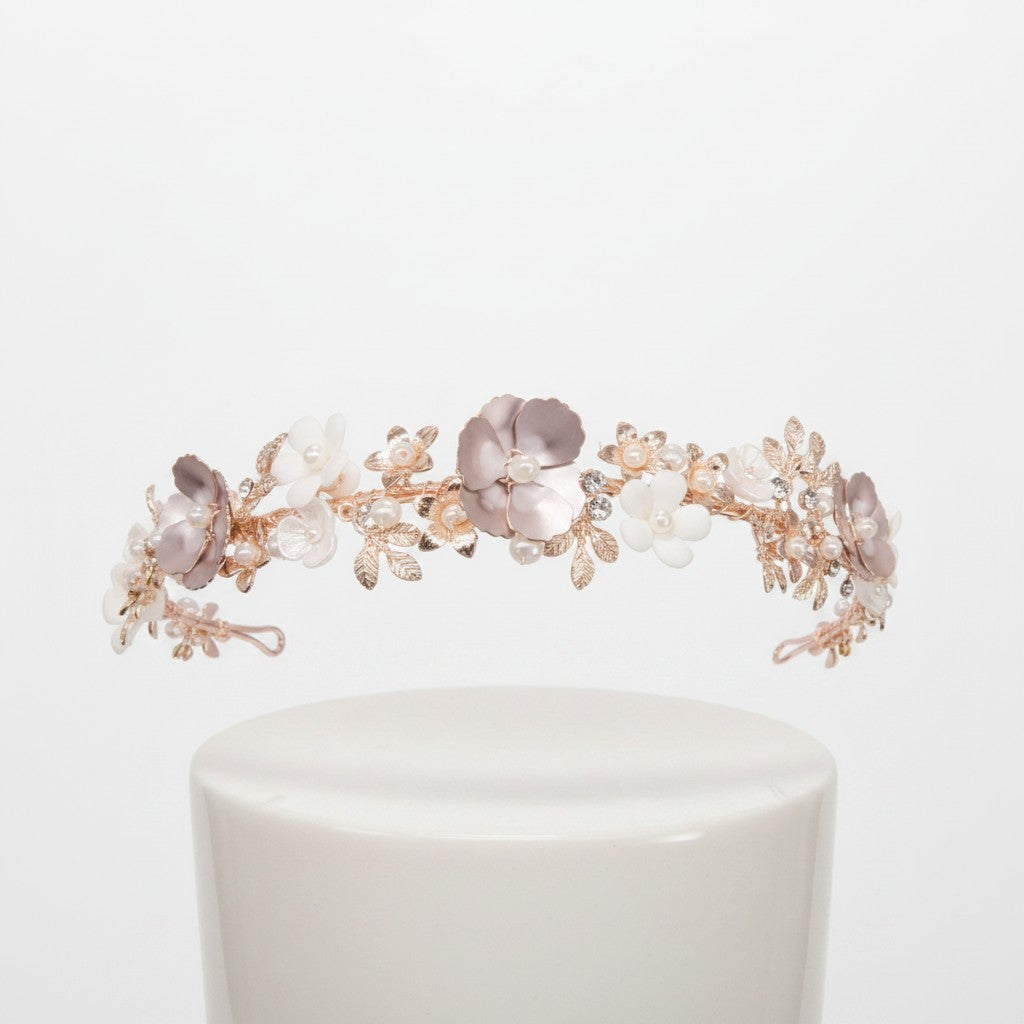 ATHENA COLLECTION - LUXE HEADBAND - AHB96 PINK BLUSH