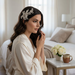 ATHENA COLLECTION - PEARLS OF EXTRAVAGANCE HEADPIECE - HC227 ROSE GOLD