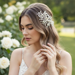 ATHENA COLLECTION - PEARLS OF EXTRAVAGANCE HEADPIECE - HC227 ROSE GOLD
