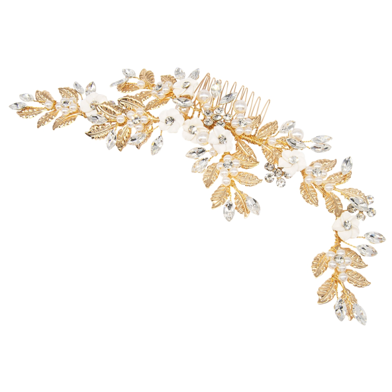 ATHENA COLLECTION - PRETTY EXTRAVAGANCE HAIR COMB - HC229GOLD