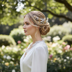 ATHENA COLLECTION - PRETTY EXTRAVAGANCE HAIR COMB - HC229GOLD
