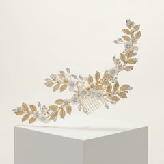 ATHENA COLLECTION - PRETTY EXTRAVAGANCE HAIR COMB - HC229GOLD