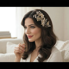 ATHENA COLLECTION - EXQUISITE PINK BLUSH HEADPIECE - HC232