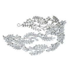 CUBIC ZIRCONIA COLLECTION - ENCHANTING CRYSTAL HEADPIECE - AHB114