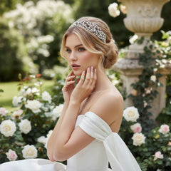 CUBIC ZIRCONIA COLLECTION - ENCHANTING CRYSTAL HEADPIECE - AHB114