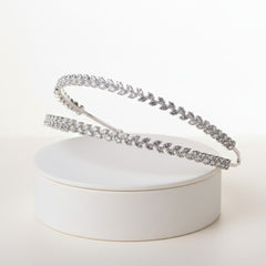 CUBIC ZIRCONIA COLLECTION - DAZZLING CRYSTAL HEADBAND - AHB118