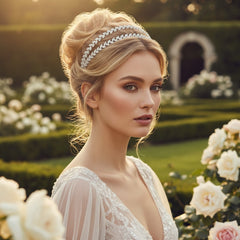 CUBIC ZIRCONIA COLLECTION - DAZZLING CRYSTAL HEADBAND - AHB118