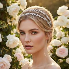 CUBIC ZIRCONIA COLLECTION - DAZZLING CRYSTAL HEADBAND - AHB118