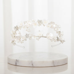 ATHENA COLLECTION - GLAMOROUS HEADPIECE - AHB92 SILVER