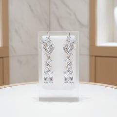 CUBIC ZIRCONIA COLLECTION - DIAMOND EXTRAVAGANCE EARRINGS - CZER618