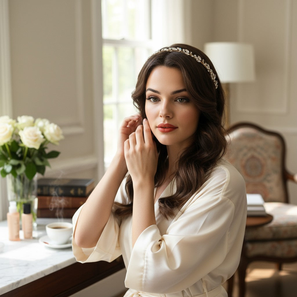 ATHENA COLLECTION - CRYSTAL CHIC HEADBAND - AHB-52 (DARK GOLD)