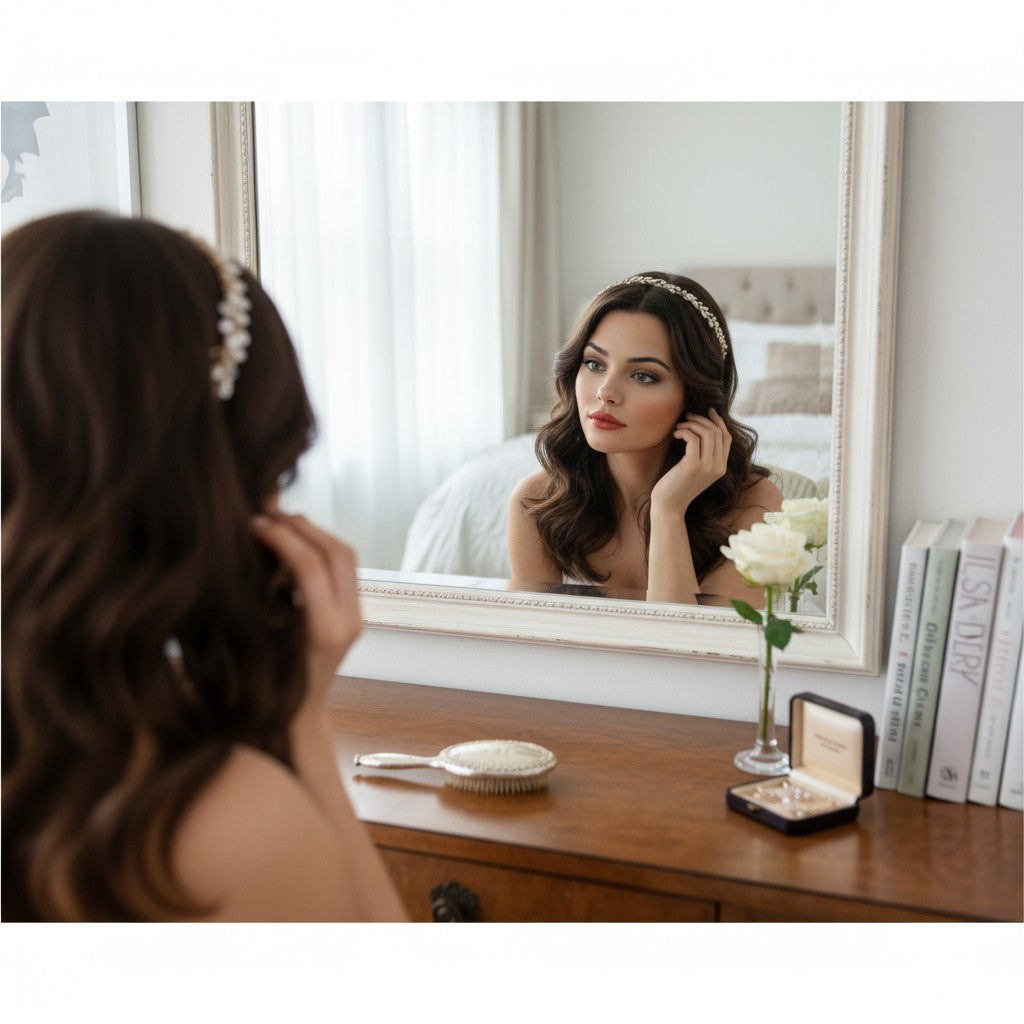 ATHENA COLLECTION - CRYSTAL CHIC HEADBAND - AHB-52 (DARK GOLD)
