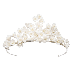 ATHENA COLLECTION - EXQUISITE FLORAL TIARA - AHB123