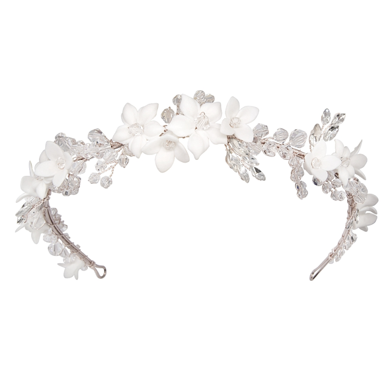 ATHENA COLLECTION - DAZZLING HEADBAND - AHB120 SILVER