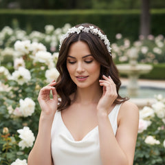 ATHENA COLLECTION - DAZZLING HEADBAND - AHB120 ROSE GOLD