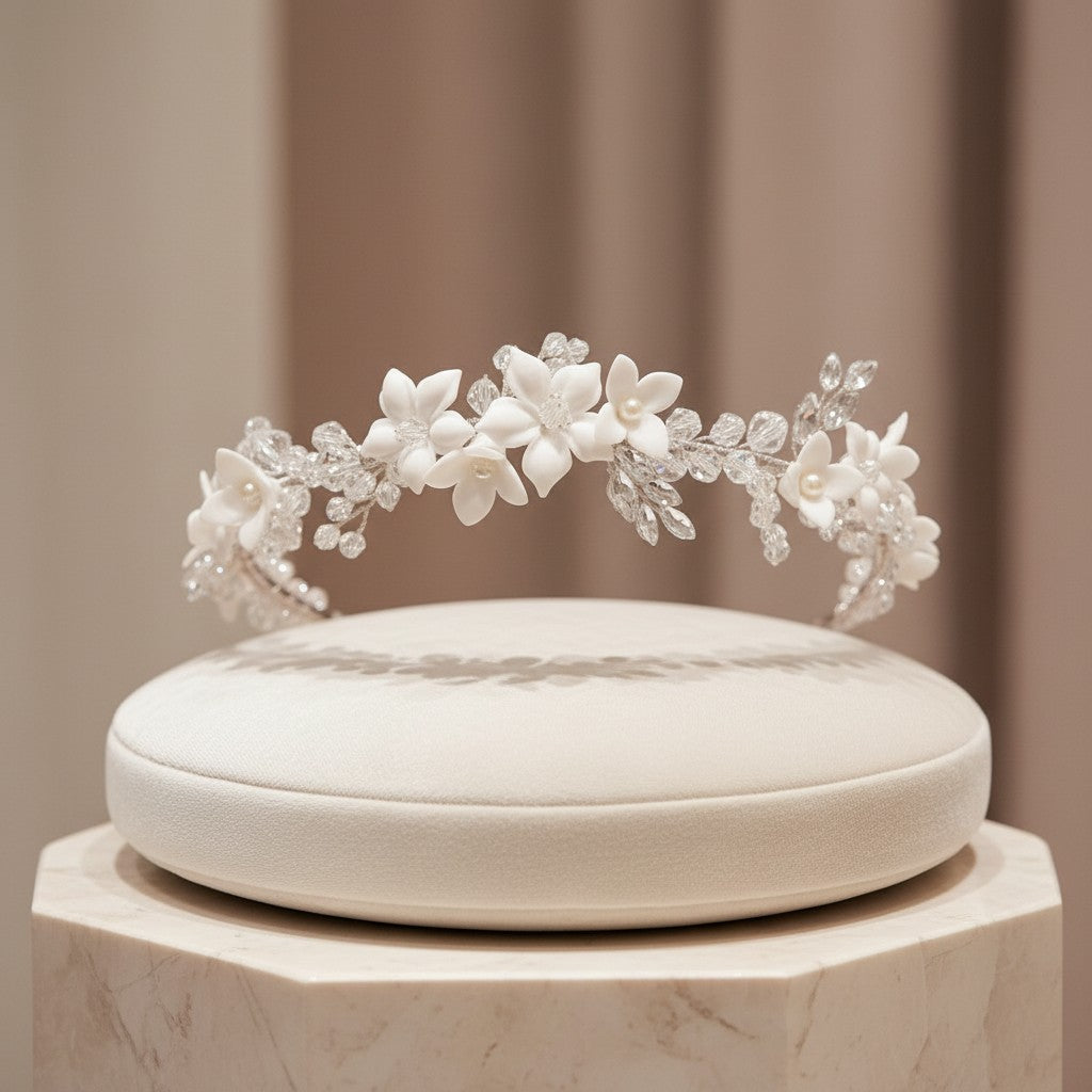 ATHENA COLLECTION - DAZZLING HEADBAND - AHB120 SILVER