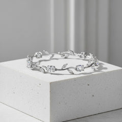CUBIC ZIRCONIA COLLECTION - DAINTY VINE BRACELET - CZBR129