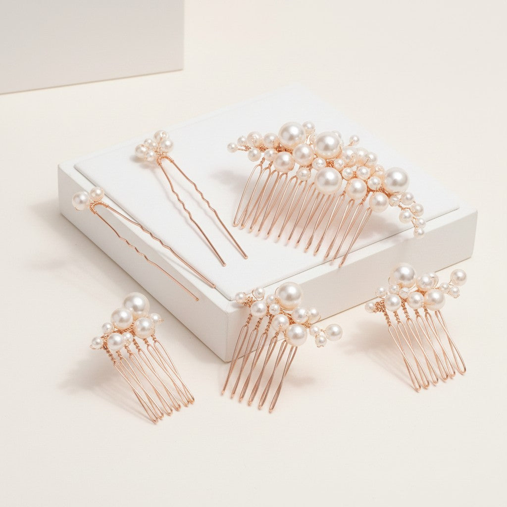 ATHENA COLLECTION - CHIC HAIR PIN SET -  PIN 41 ROSE GOLD