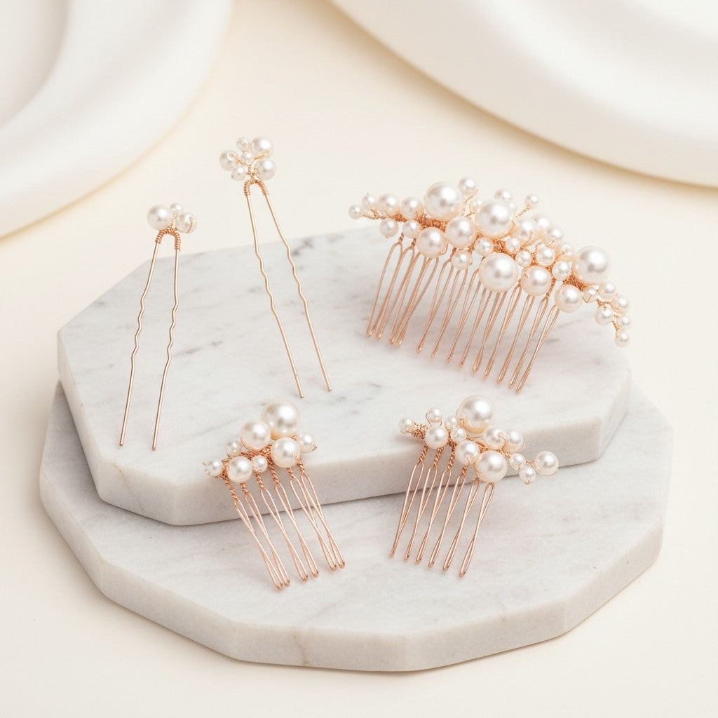 ATHENA COLLECTION - CHIC HAIR PIN SET -  PIN 41 ROSE GOLD
