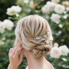 ATHENA COLLECTION - DIVINE PEARL HAIR PINS - (PAIR) PIN 47 GOLD