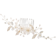 ATHENA COLLECTION - GRACEFUL VINE COMB HC234 SILVER
