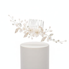 ATHENA COLLECTION - GRACEFUL VINE COMB HC234 SILVER